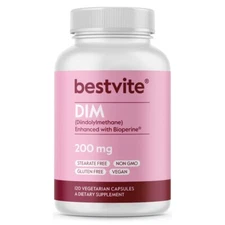 DIM (Diindolylmethane) 200mg-Vegan, No Stearates