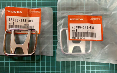 HONDA GENUINE HOOD CHROME EMBLEM “H” 75700-SR3-000 | eBay
