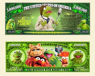 Kermit / Muppet Show -schein Million Dollar US ! Serie Jim Henson Frosch Piggy