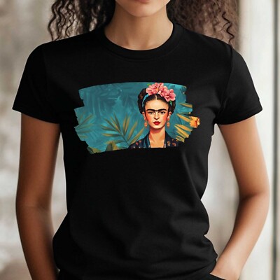 Frauen T-Shirt Frida Kahlo Motiv Baumwolle Größe S bis 3XL
