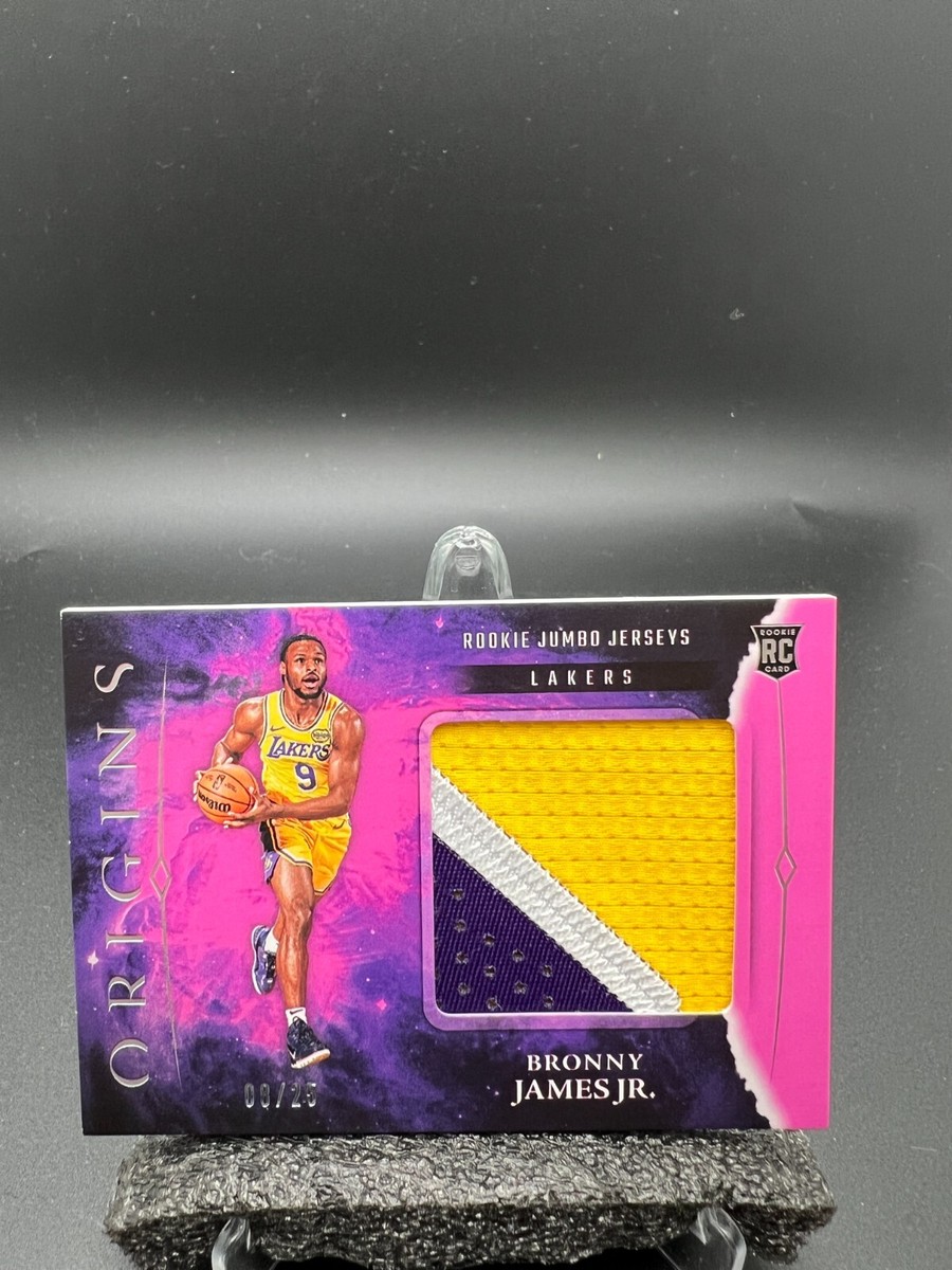 2025 Panini Origins Bronny James Jr Rc Rookie Jumbo Patch /25