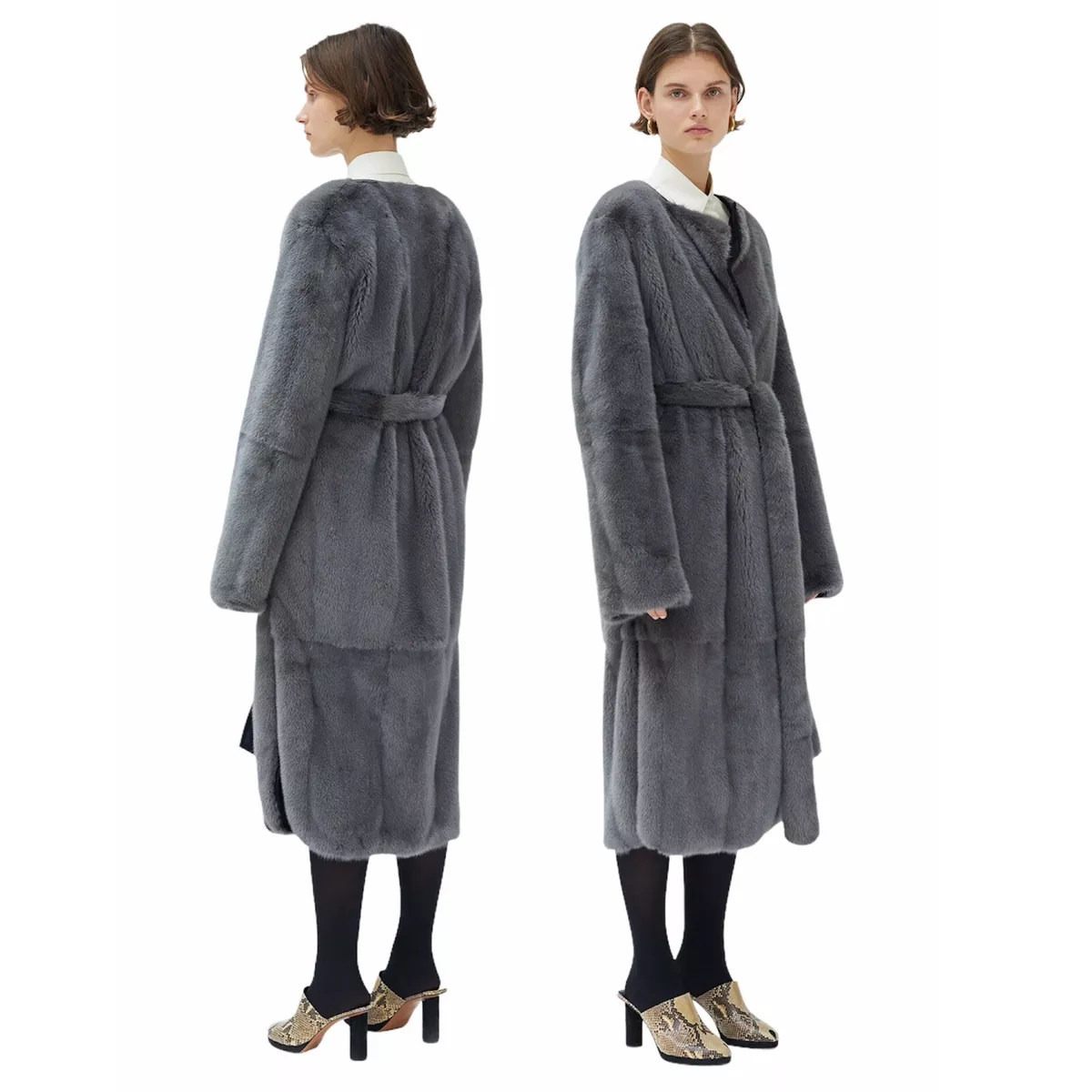 Celine fur shop coat