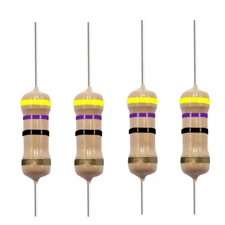 10 Pack~100PACK  47 Ohm Ω  5% Tolerance 1/2W 0.5 Watt Carbon Film Resistor