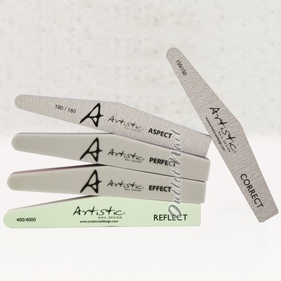 Artistic Nail Design Colour Gloss Tools - Grit Files Buffers Shine Gel Brushes