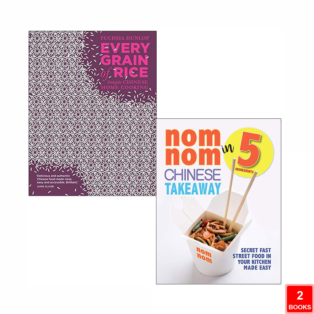 Every Grain of Rice,Nom Nom Chinese Takeaway In 5 Ingredients 2 Books Collection