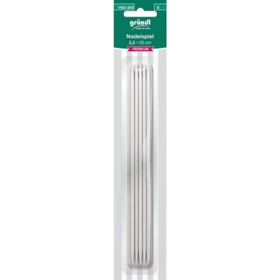 GRÜNDL NADELSPIEL PREMIUM 2,5 mm 20 cm STRICKNADELN