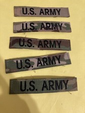 US Army OCP SCORPION MULTICAM Name tape cloth patch Hook-n-Loop Lot Of Five