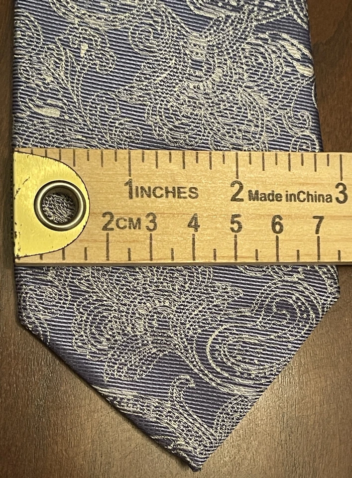 Black Brown 1826 Blue 100% Silk Men’s Neck Tie Made In China - Image 4 of 4