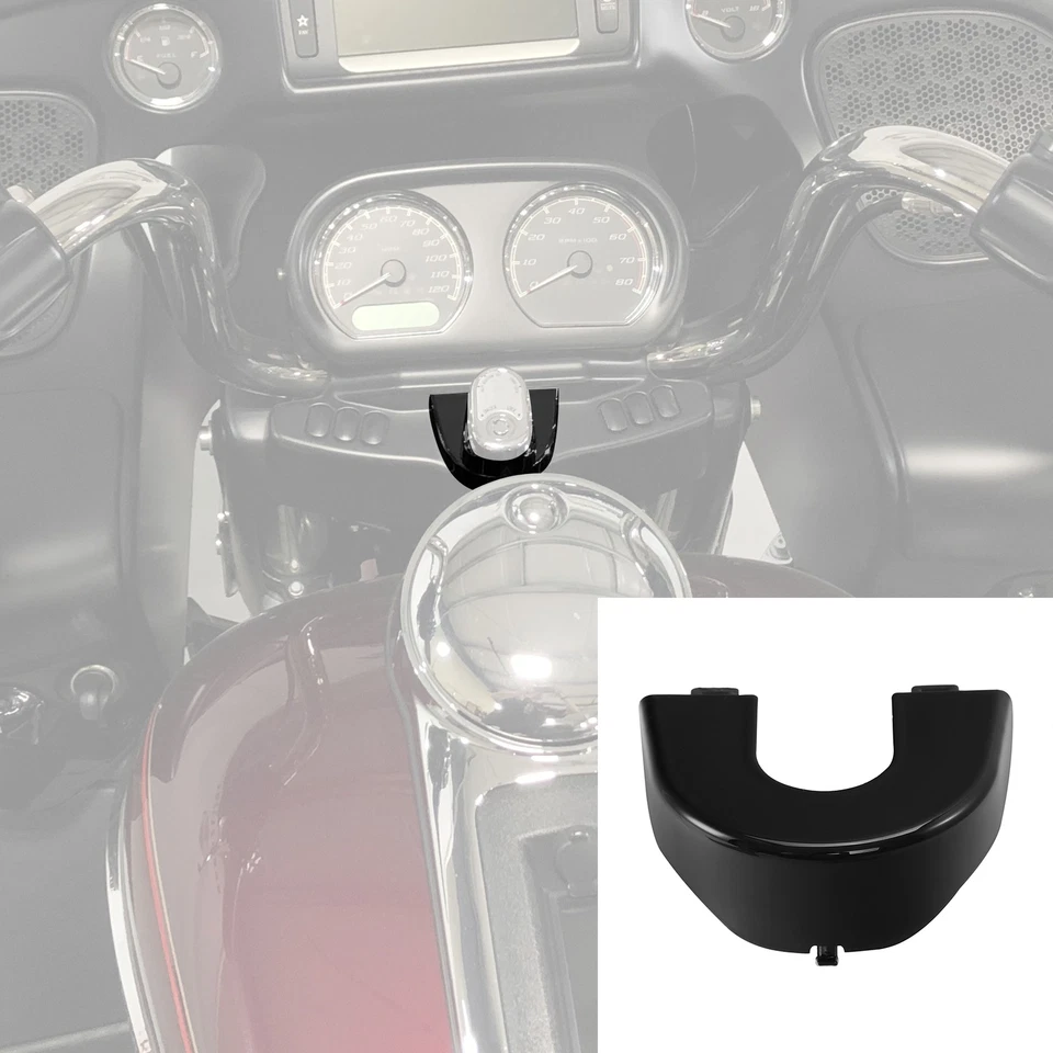 Interruptor de ignição preto brilhante acabamento do painel ajuste para Harley Davidson Road Glide 15-24 - Imagem 3 de 4