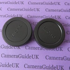 Body Dust Cap for Olympus Panasonic Camera and Rear Lens Cap for Micro 4/3 Lens