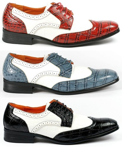 Lace Up Wing Tip Oxford Dress Shoes 