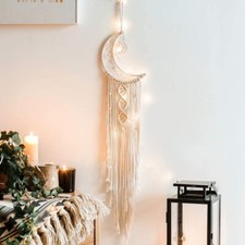 Moon Dream Catcher, Room Decor, Home Decor, Boho Dream Catcher LED Included