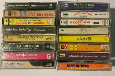 BUILD UR OWN Cassette Tape Lot * -  Merengue, Salsa, Bachata, Tejano, Latin Pop 