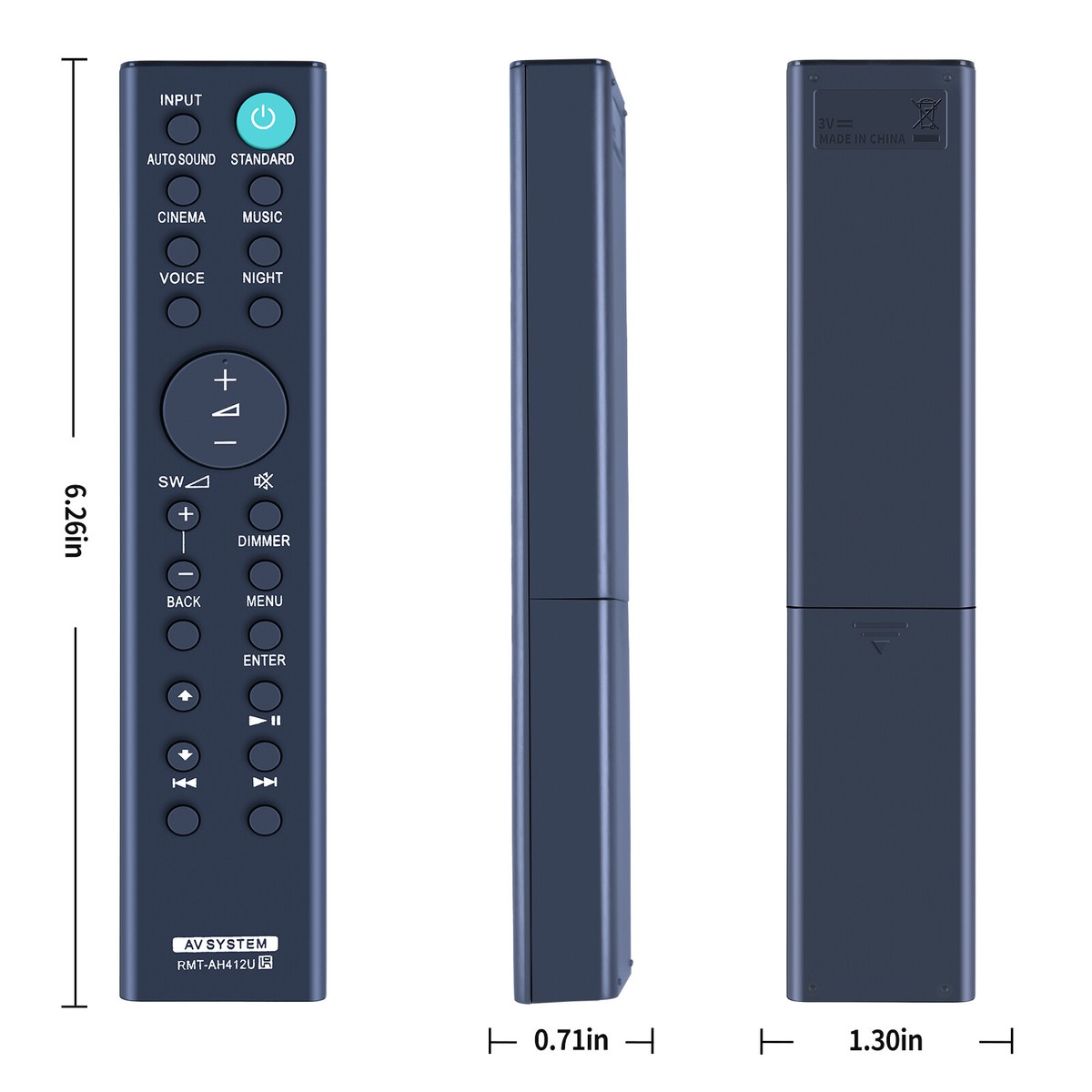 New RMT-AH412U Remote Control For Sony Home Theatre System HT-S20R