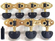 7 string classical gold plated free friction guitar machine head 406GK7-E6-S4