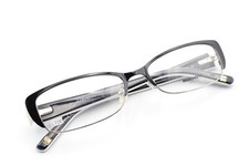 MARCHON NYC ELLINGTON 001 Black / Silver 53-16-135 Frames Flex Hinges L706