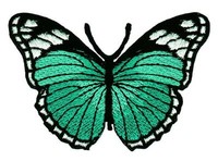 Af18★Schmetterling AufnäHer Zum AufbüGeln Applikation BüGelbild Patch 7,5 X 5 Cm
