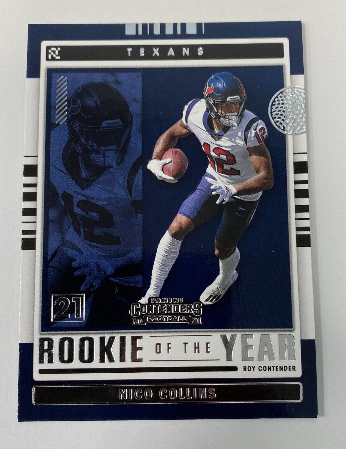 2021 Panini Contenders #ROY-NCO Nico Collins Rookie of the Year Contenders