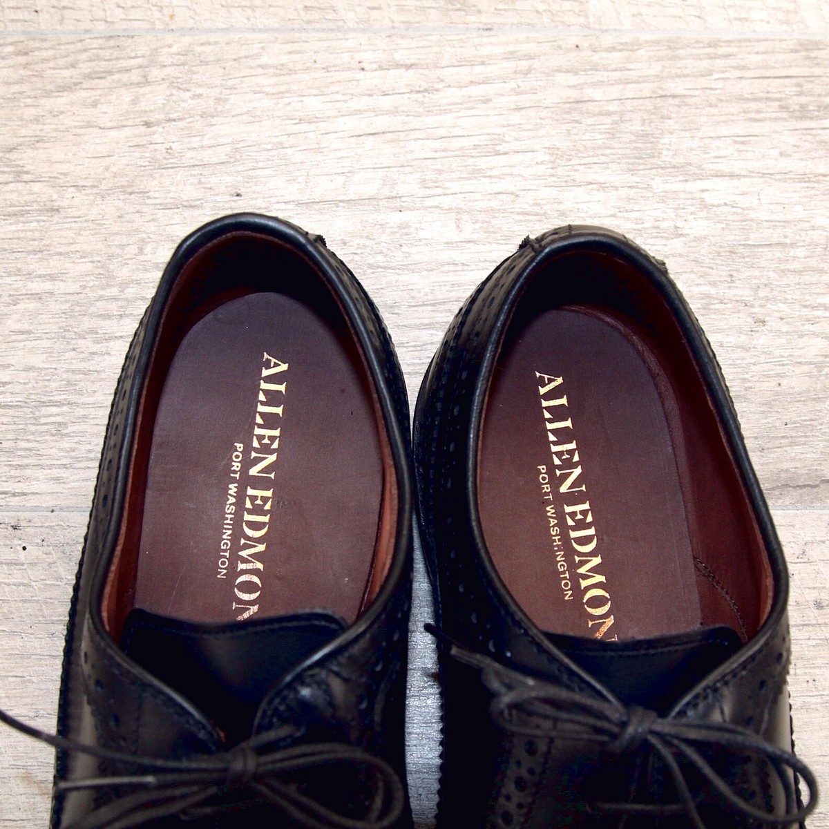 NIB * $395 Allen Edmonds MCGREGOR 8 D Black * add $15 new Cedar