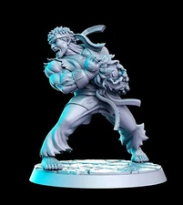 Tatsu, Martial Artist Fantasy Miniature D&D Pathfinder Tabletop Game RPG RNE