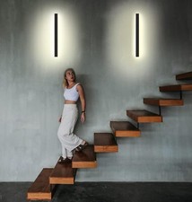 Modern Wall Sconces Set of Two Matte Black Wall Light Fixtures Hardwired Wall La