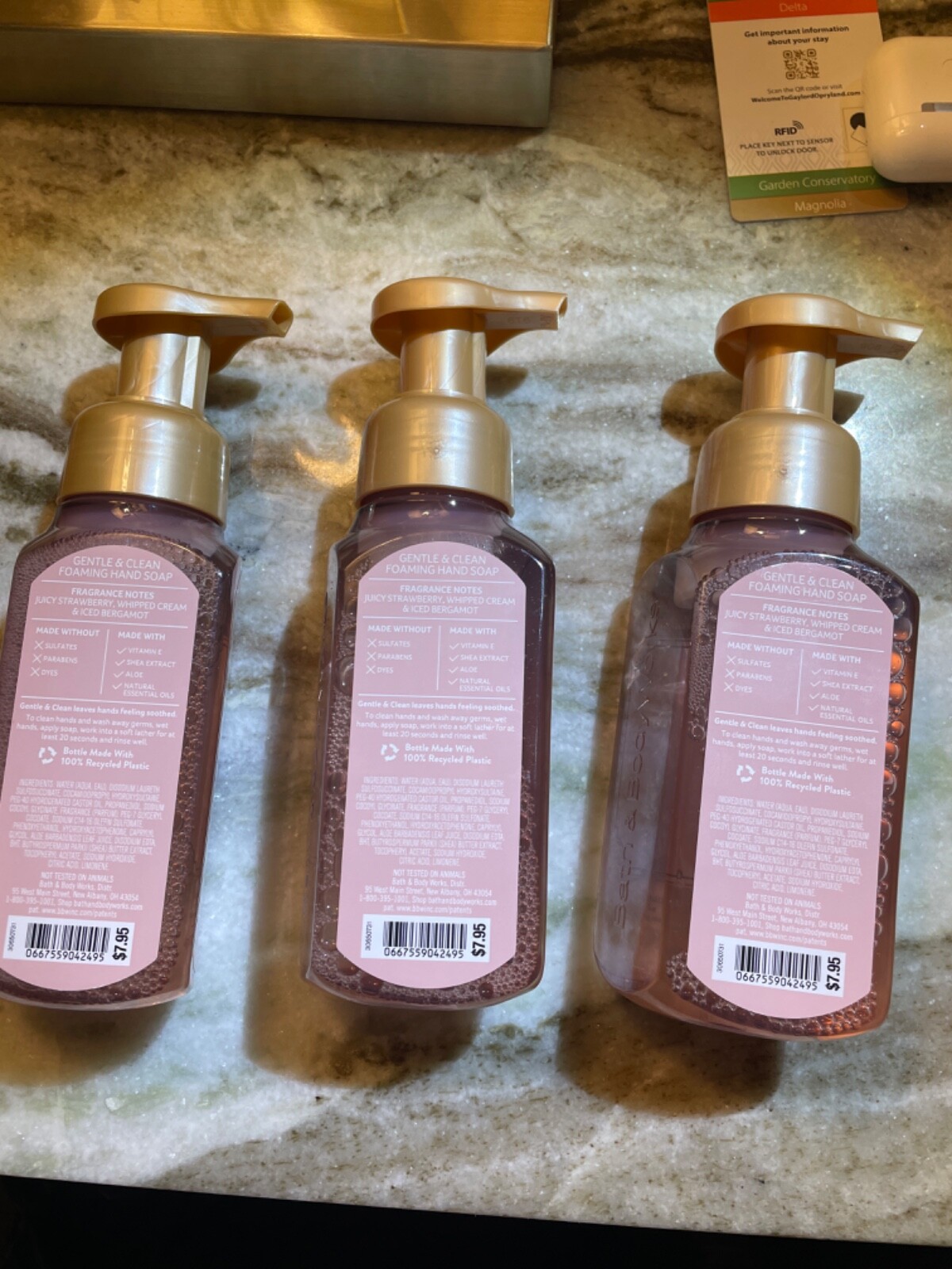Set of 3 Bath And Body Foaming Soaps 8.75 oz