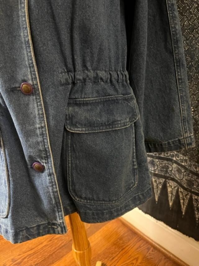 Mackintosh Blue Jean Jacket Drawstring Waist Pock… - image 6
