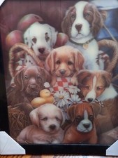 3D Framed Dog Picture New/Sealed