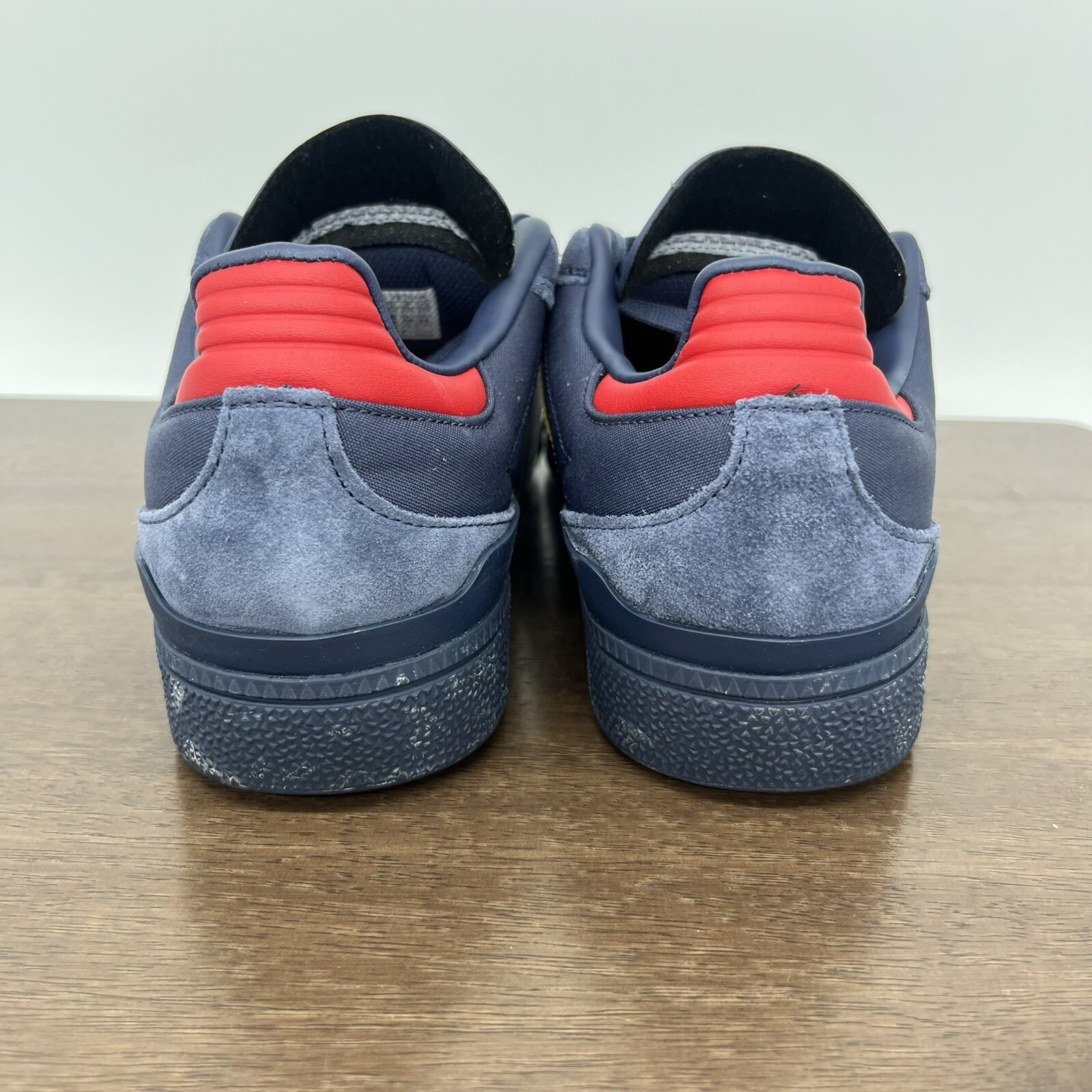 Adidas Men's Busenitz Skate Athletic Shoes Navy Blue Yellow GY6902 Size