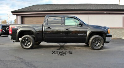 4-Piece Pocket Rivet Style Fender Flares For 2007-2014 GMC Sierra - 2" Tire Coverage