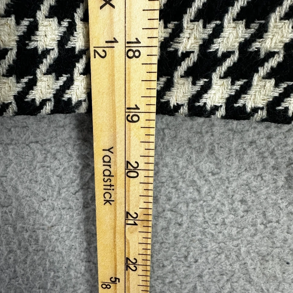 Hugo Buscati Mini Skirt Women 10 Black Houndstooth Vintage Preppy Academia - Image 3 of 4