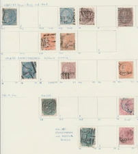 India used collection on 12 pages QV to GVI