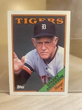 SPARKY ANDERSON 1988 TOPPS  GLOSSY #14  HALL OF FAME