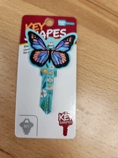 PASTEL COLORED BUTTERFLY SHAPED SCHLAGE SC1 KEYBLANK - READ DETAILS BELOW