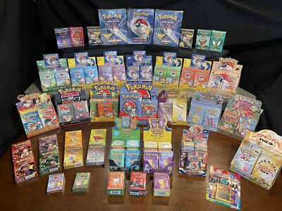 Complete English Sealed WoTC Pokemon Theme Deck Collection W