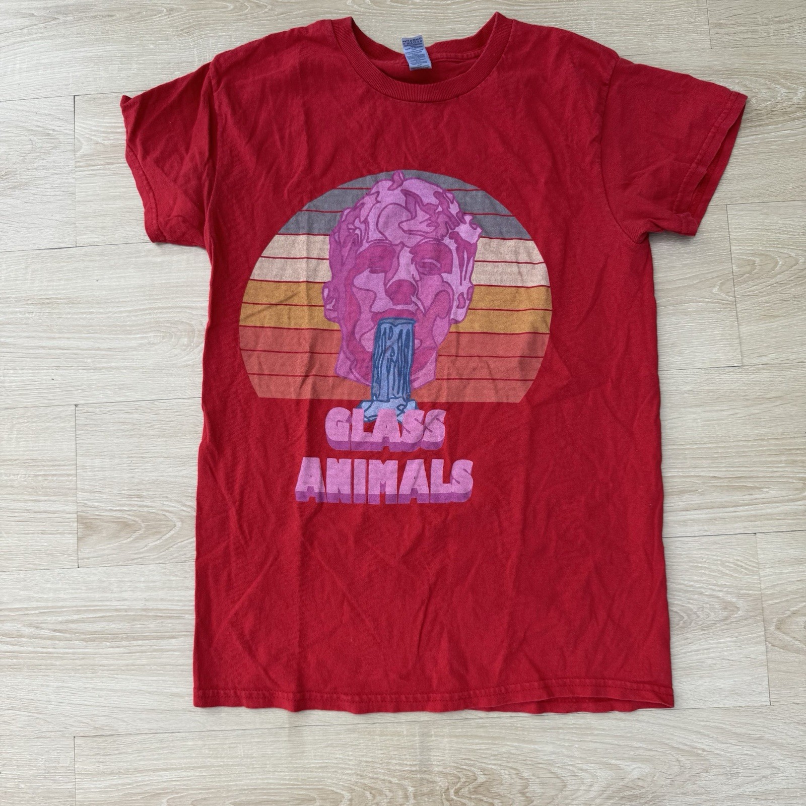 Glass Animals Official Red Band Tee Size Small Vintage Style