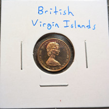 1975 British Virgin Islands One Cent Coin - PROOF Strike