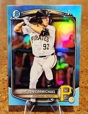 2025 Bowman Chrome Sky (Light Blue) Easton Carmichael BDC-50 1st Bowman Pirates