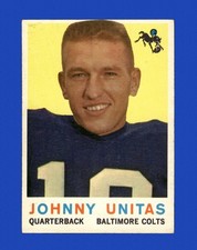 1959 Topps Set-Break #  1 Johnny Unitas VG-VGEX *GMCARDS*