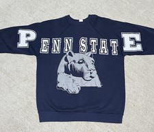 Vintage 90s Penn State Nittany Lions NCAA Spellout Crewneck Sweatshirt XL