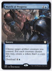 March of Progress (Extended Art) #55 - Commander: The Brothers' War MTG