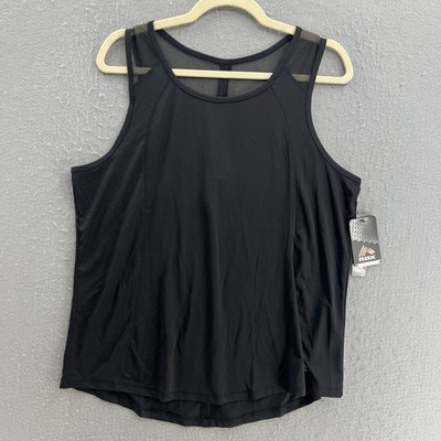 RBX Top Womens XL Black Active Tank Lightweight Running Quick Dry Wicking