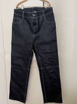 Jitrois Designer Lederhose dunkelblau - unisex- Größe 42