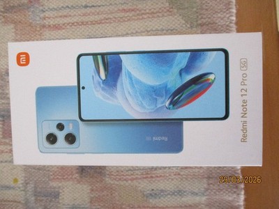 Handy, neuwertig  Redmi Note 12 PRO 5G - 128GB neue Softw. blau  (Ohne Simlock)