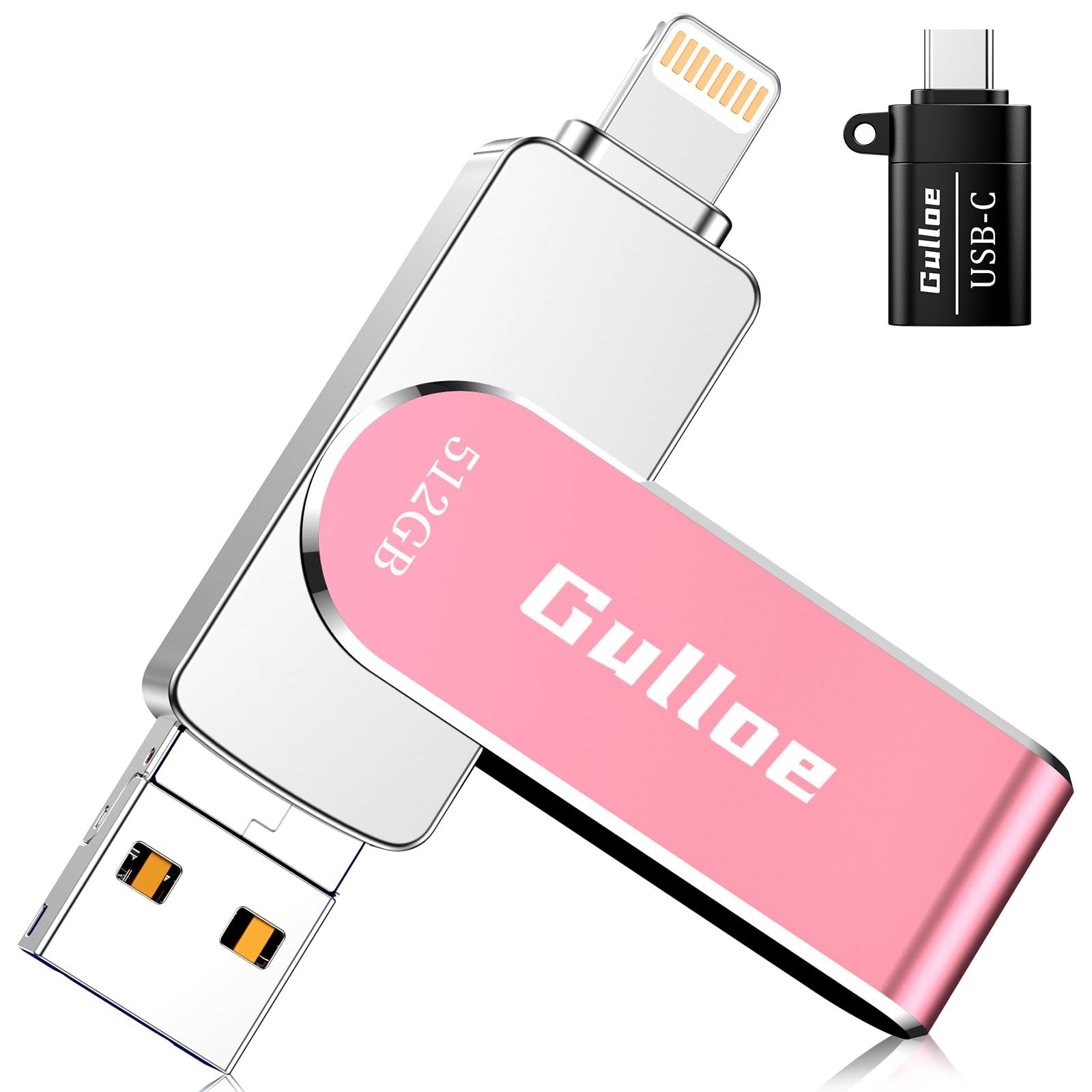 512GB USB Flash Drive for iPhone iPad - Expand Storage for Photos Videos Files-image