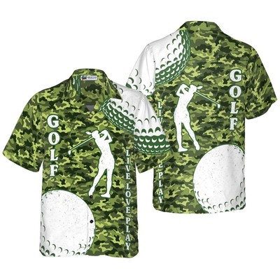 Golf Aloha Hawaiian Shirt Golf Live Love Play Aloha Shirt Golf Hawaiian Shirt Fo