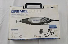 New Dremel 3000 Corded Variable Speed Rotary Tool Kit With Case  Accessories