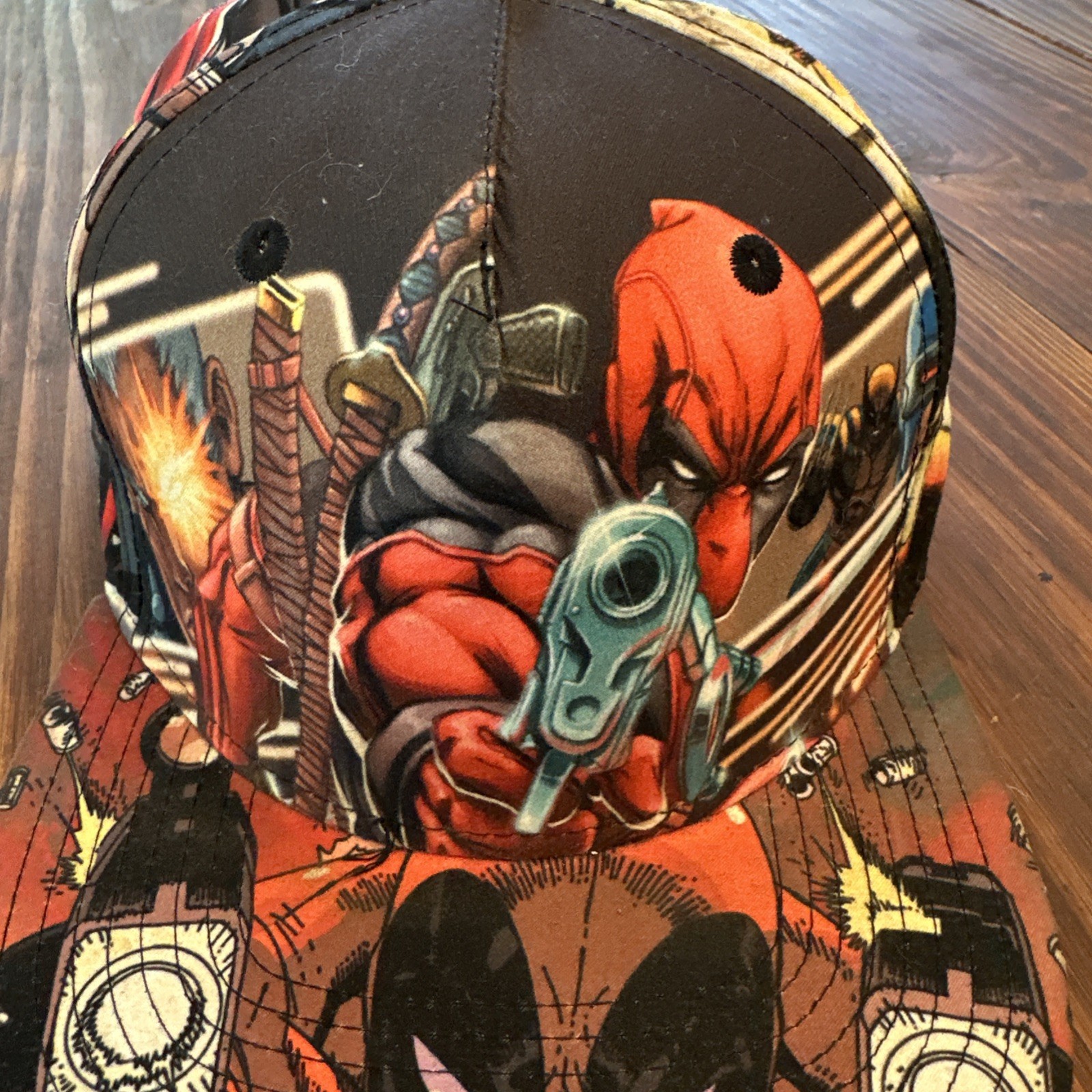 Marvel Original SnapBack Deadpool Baseball Cap - image 3