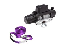 Kings Domin8r Xtreme 12,000lb Winch 7HP IP68+ Winch Extension Strap 10m 5000kg
