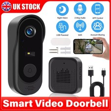 Wireless Smart Door Bell WiFi HD Video Doorbell Phone Camera Security Intercom
